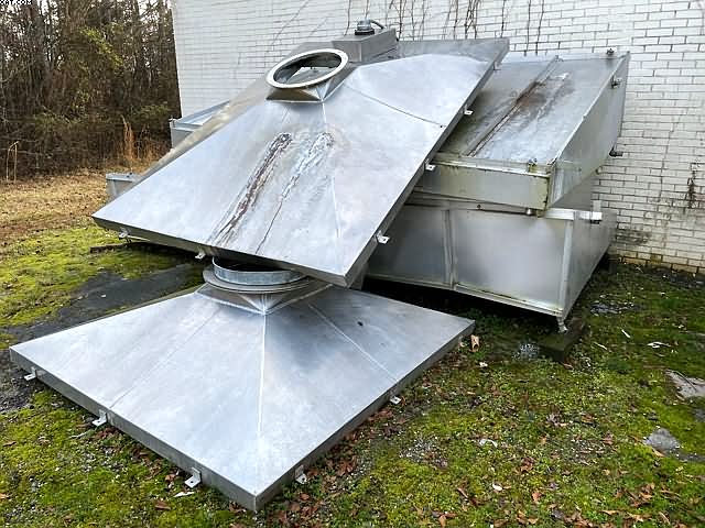 Aluminum Exhaust Hoods with top vents.